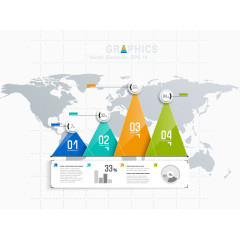 矢量PPT信息图表统计数据素材