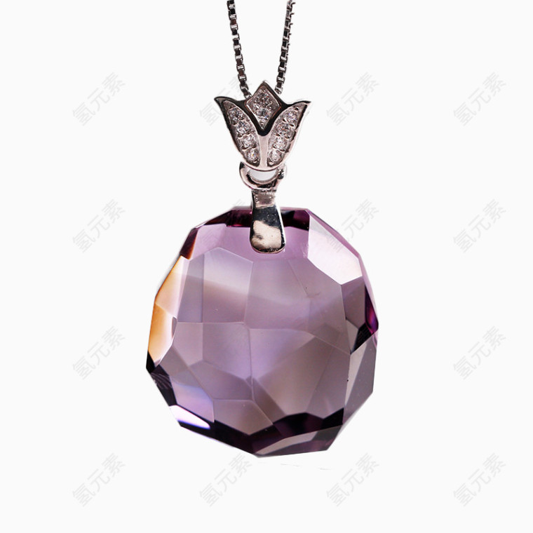 裴迪亚天然紫水晶圆形款