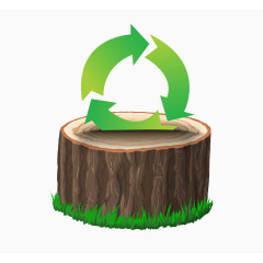 绿色生态木桩
