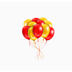 红黄色气球