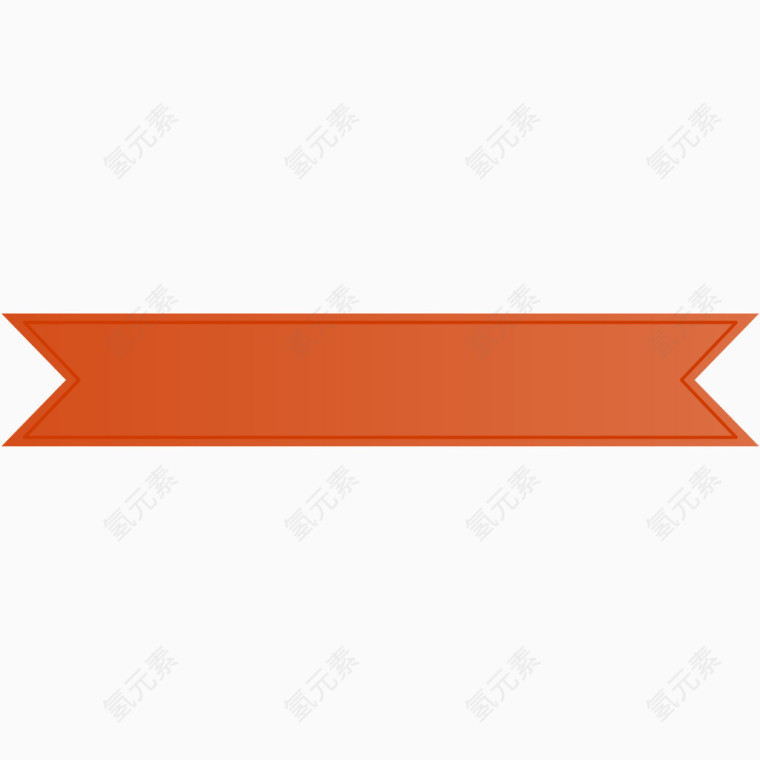橘色徽章异形扁平化
