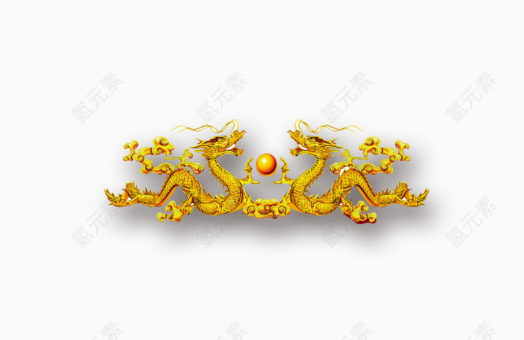 金色龙纹装饰