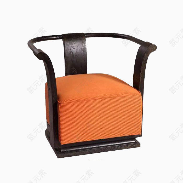 橘色创意单椅