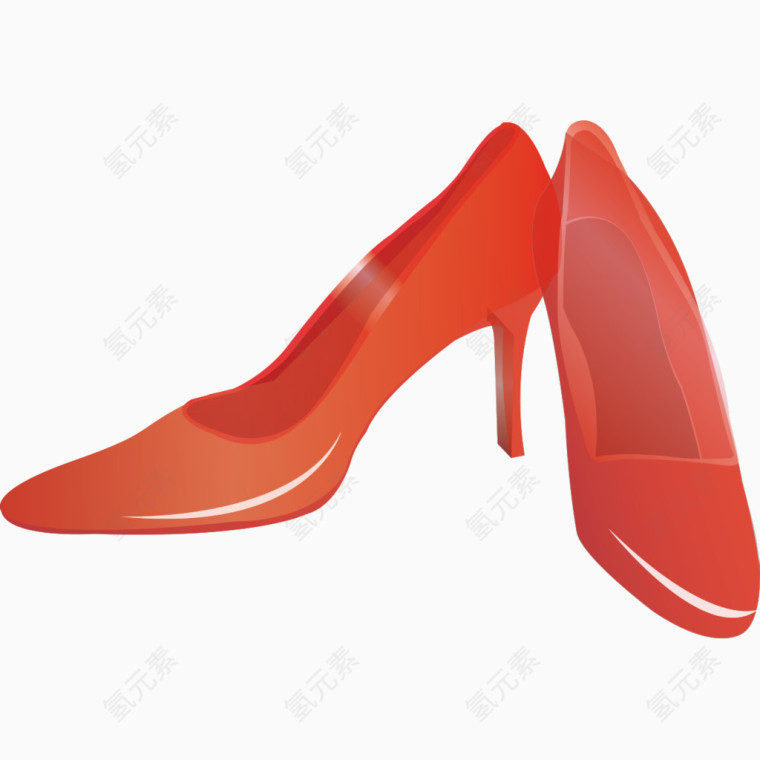 红色高跟鞋样式