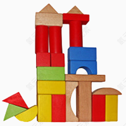 三角形长方形积木玩具素材