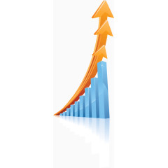 数字报表业绩上升的3个箭头