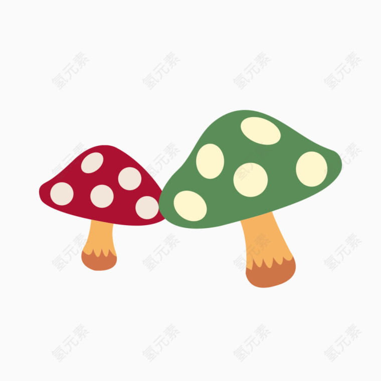两个小蘑菇