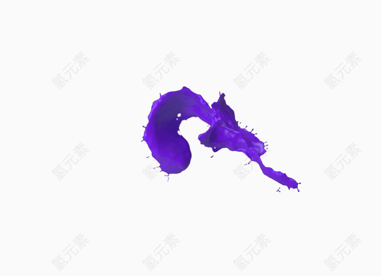 飞溅的紫油漆