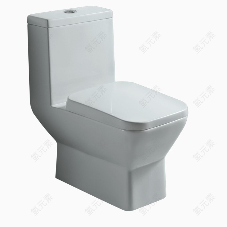 白色坐厕造型