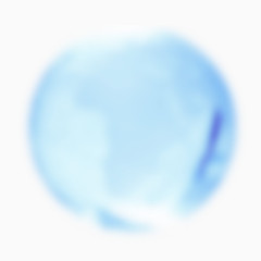 蓝色圆球免抠素材