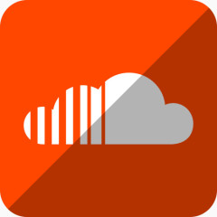 SoundCloud社会阴影圆角矩形