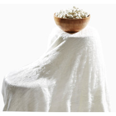 白色蚕丝织布