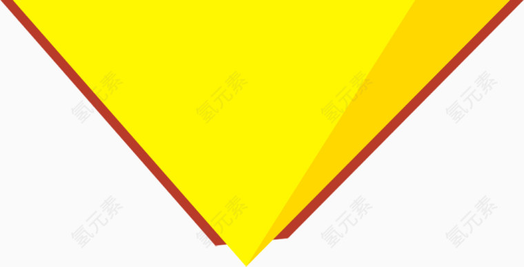 黄色倒三角形