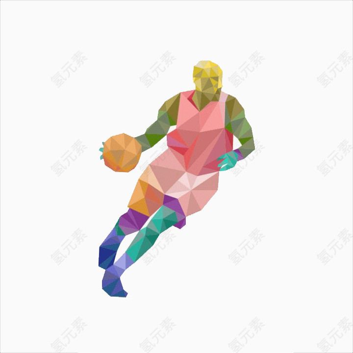 篮球运动插图设计