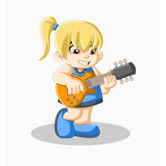 弹吉他女生