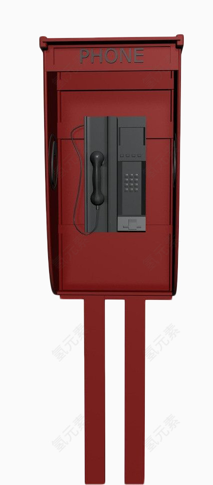 看的见电话的红色电话亭
