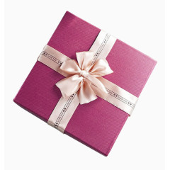 紫色简约礼物盒装饰图案