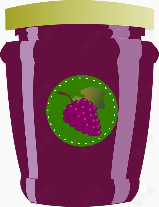 装葡萄的罐子