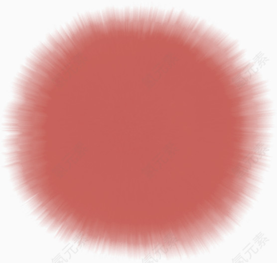 红色毛绒圆形太阳