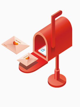 红色的小邮箱