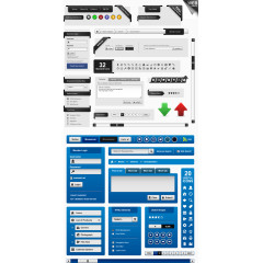 网页设计元素矢量素材
