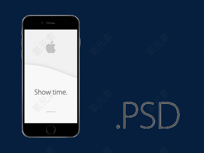 免抠素材苹果6样机透明背景图