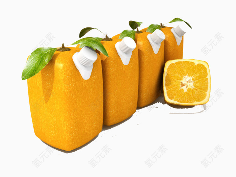 创意水果橙子