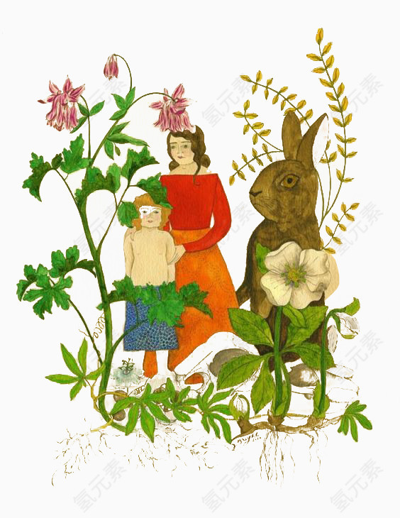 兔子和母子