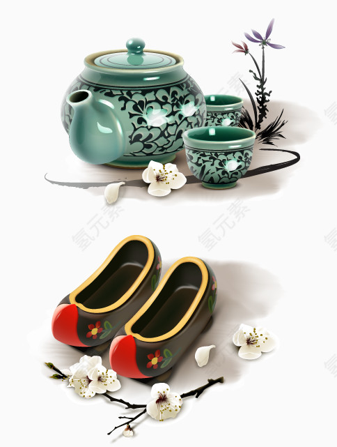 鞋 茶壶