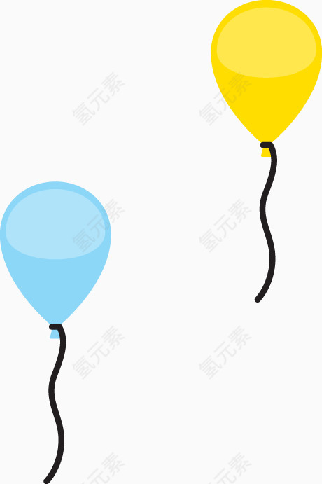 卡通彩色气球