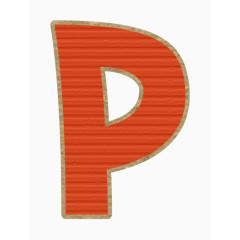字母装饰P