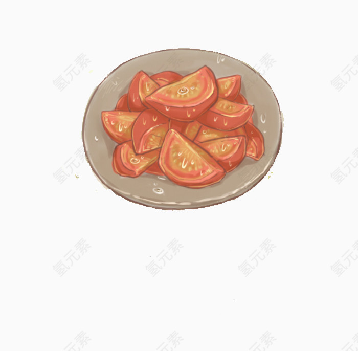 卡通手绘糖番茄