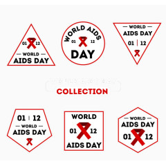 艾滋病防治标志矢量素材