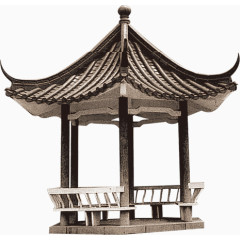 中国风凉亭企业文化装饰素材