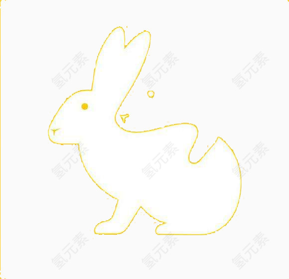 白黄兔子