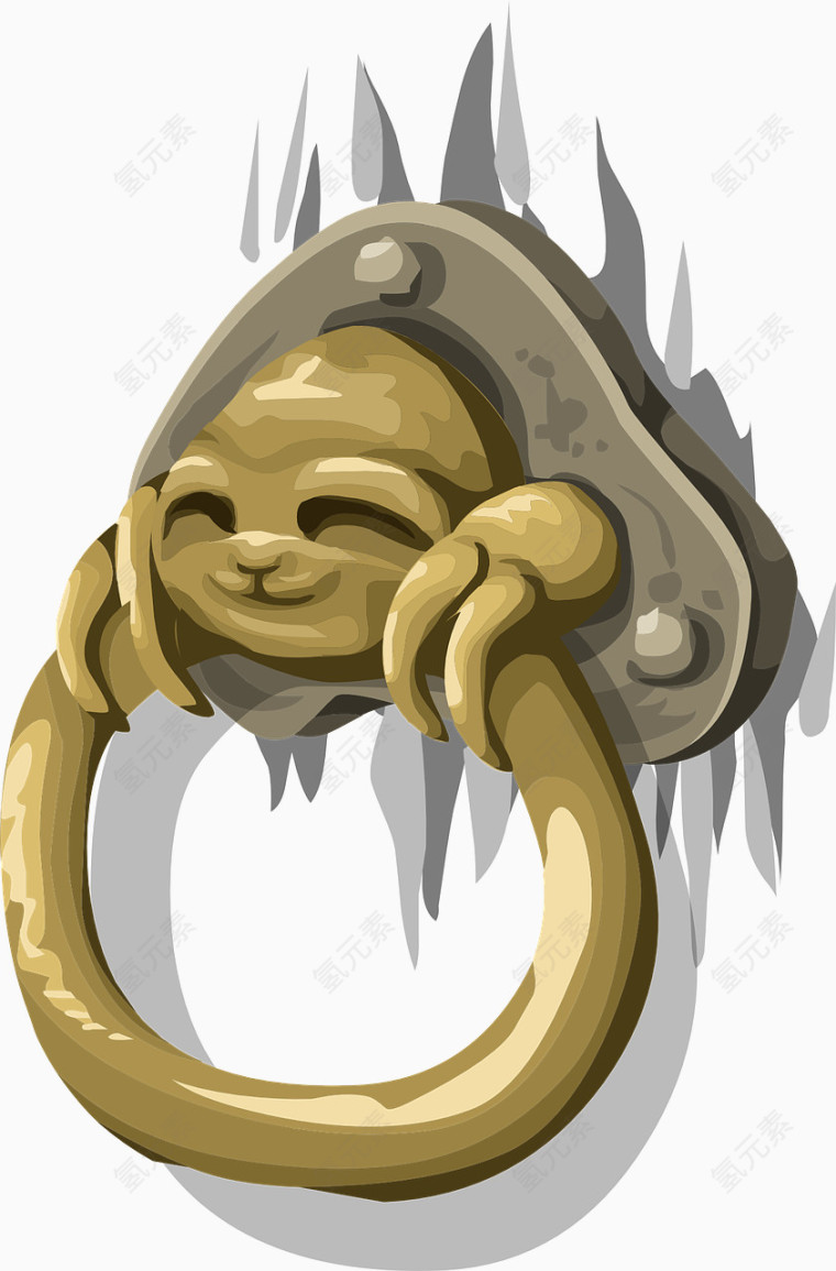 黄铜门环