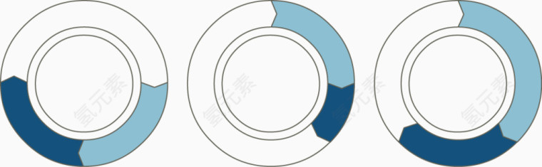 矢量PPT创意设计环形数据图表