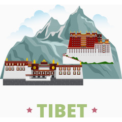 矢量西藏旅游宣传