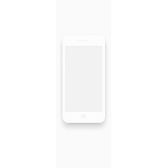 白色手机模型