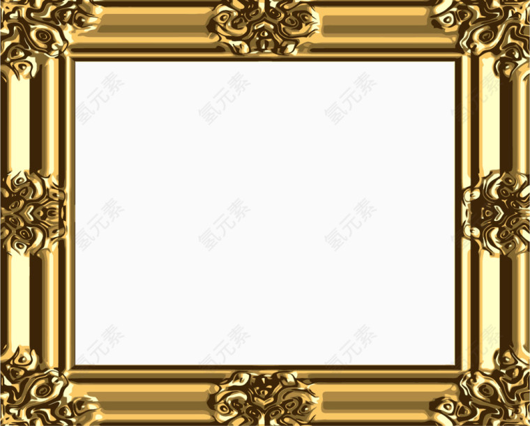 金色质感装饰框架