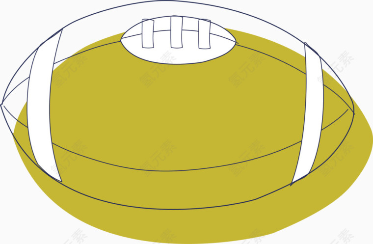 橄榄球矢量