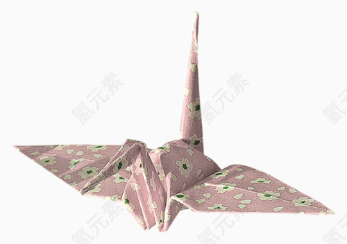 粉色千纸鹤折纸
