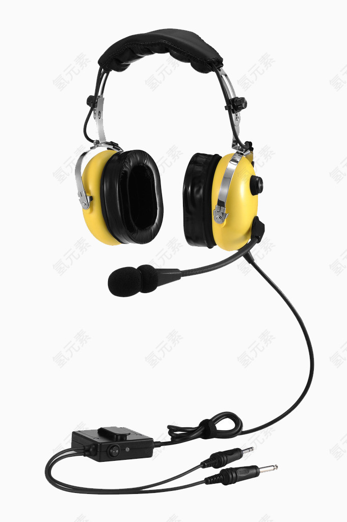 黄色耳机