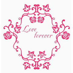 婚庆主题logo love forever