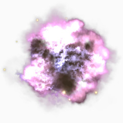 紫色爆炸效果矢量图