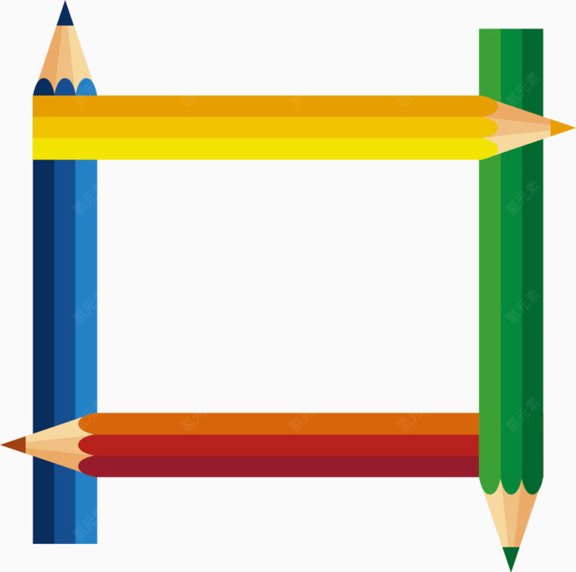 矢量彩色铅笔下载