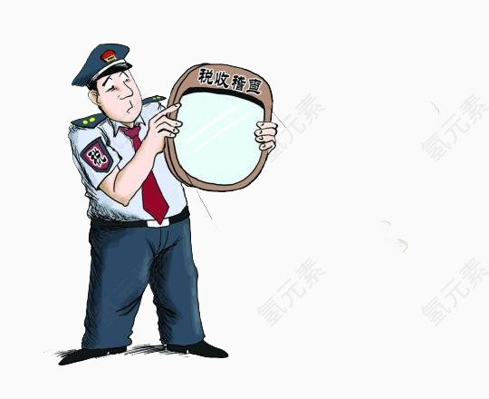 蓝衣服的警察