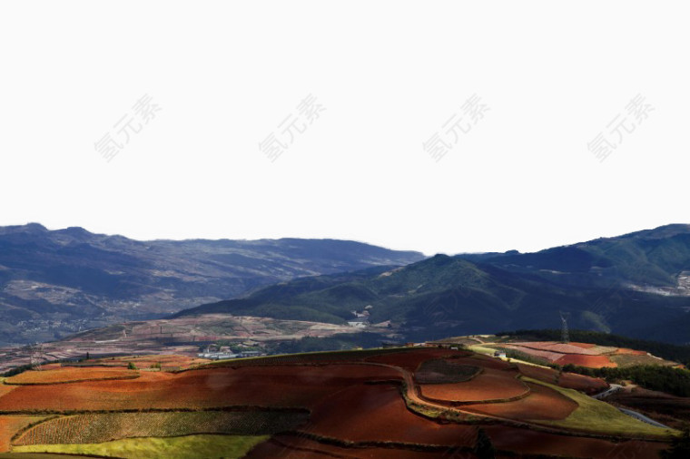 云南东川红土地风景