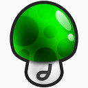 绿色的蘑菇