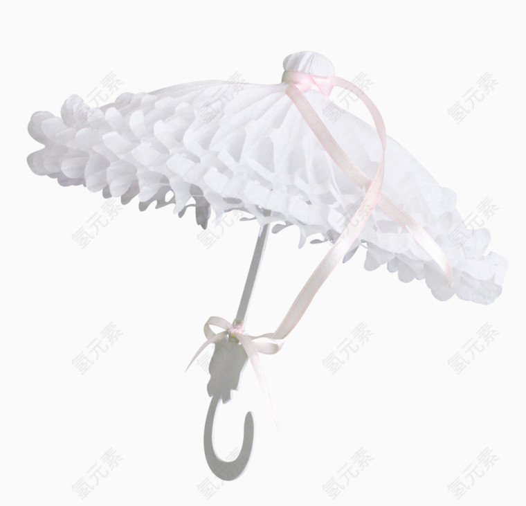 彩带装饰雨伞